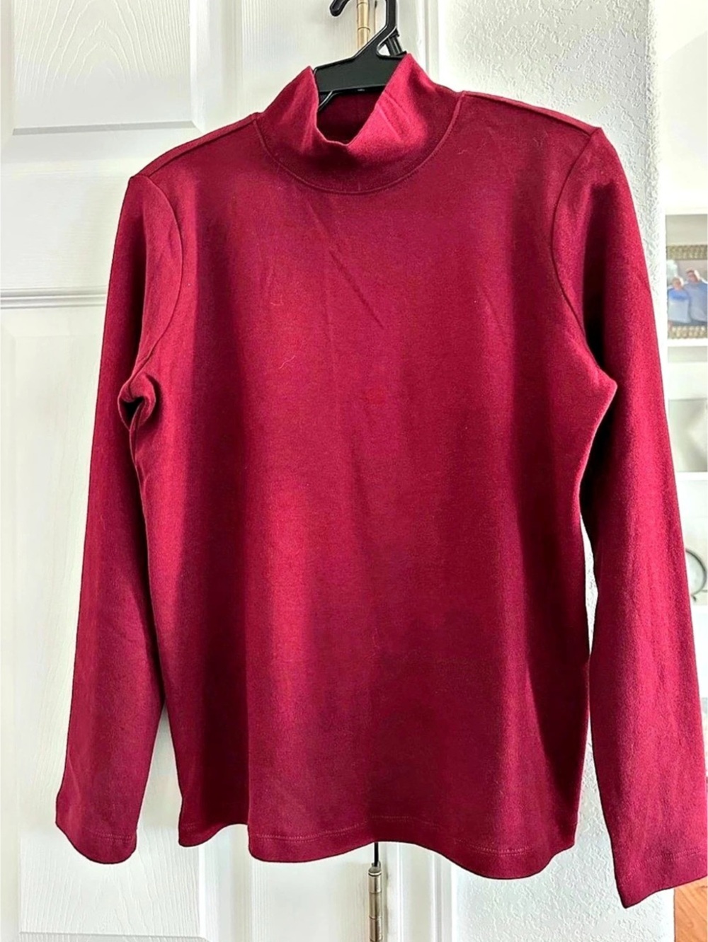 Karen Scott Petite Mock-Neck Top Long Sleeve